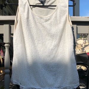 White sparkly tank top